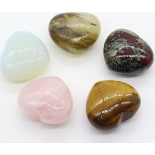 45*40*25mm heart natural massage stone for beauty salon tools health protect product gift retail and wholesale price