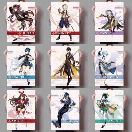 Anime Genshin Impact Canvas Painting Wall Art Room Decor Posters and Prints Pictures for Wall Decor Living Home Decoration