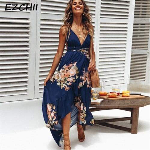 Открытые летние платья Ezchii China At AliExpress