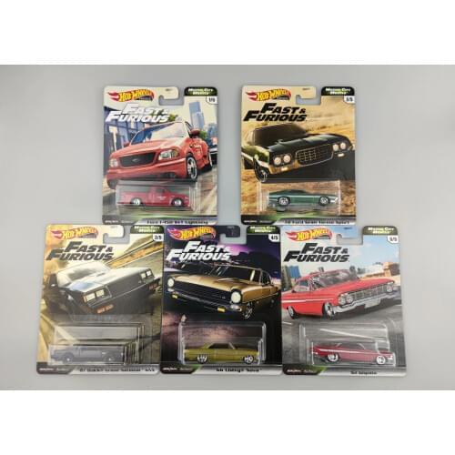 Hot Wheels Car 1:64 Gbw75 serie SVT Lightning BUICK FORD CHEVY Fast And Furious Movie Collection Metal Die-Cast Alloy Model Cars