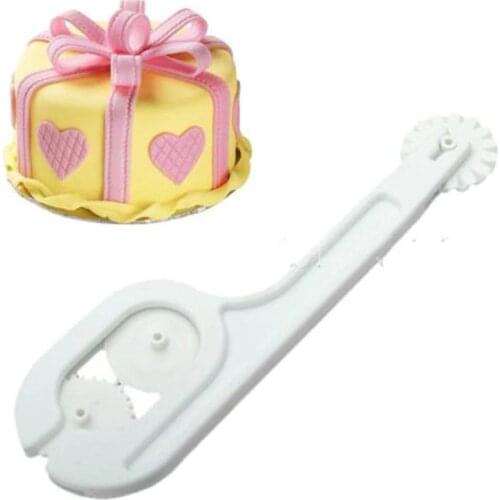 Fondant Cake Sugar Craft Paste Embosser Wheel Icing Stitching Cutter Baking Pastry Tools Eco-Friendly cozinha