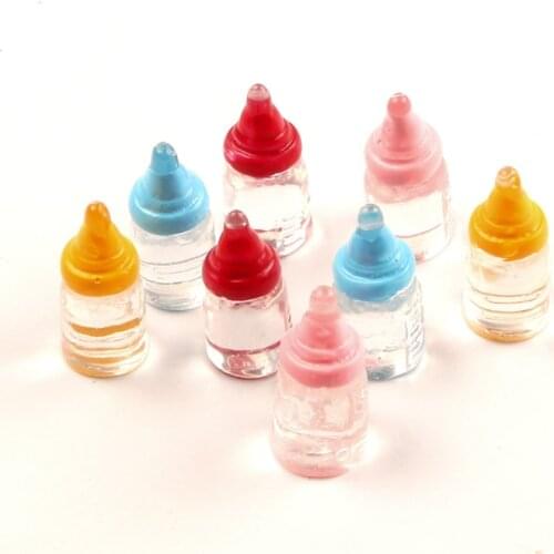 20Pcs 9x20mm Mixed Resin Bottle Cabochon Flatback Decoration Crafts Embellishments For Scrapbooking Diy Accessories