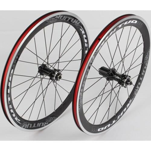 RT 20 * 1- / 8 451 Disc/V Brake Wheelset Straight Pull Front 2 Rear 5 Sealed Bearing Hub Wheels Aluminum Alloy Rim 100/135mm