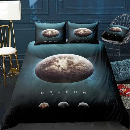 A Portrait Of The Solar System Oberon Quilt Cover Pillowcase 3Piece Comforter Bedding Set With Pillow Case Duvet Cover