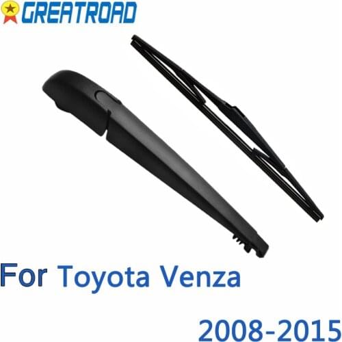 Wiper 12" Rear Wiper Blade & Arm Set Kit For Toyota Venza 2008-2015 Windshield Windscreen Rear Window