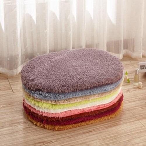 Bathroom Carpets Absorbent Soft Plush Doormat Floor Rugs Oval Non slip Bath Mats Plain Rug tapete banheiro