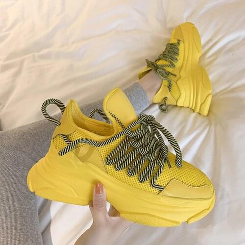 Woman vulcanize shoes platform chunky shoes for women sneakers women black white shoes ladies fashionable sneakers tennis shoes