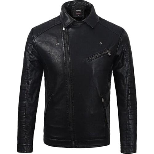 2019 New Mens Autumn And Winter Men High Quality Fashion Coat Leather Jacket Motorcycle Style Male Business Casual Jackets