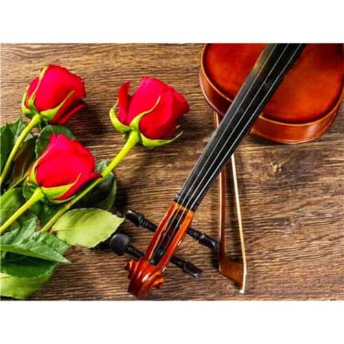 Flower Rose DIY Cross Stitch Embroidery 11CT Kits Needlework Craft Set Printed Canvas Cotton Thread Home Decoration Hot Sell