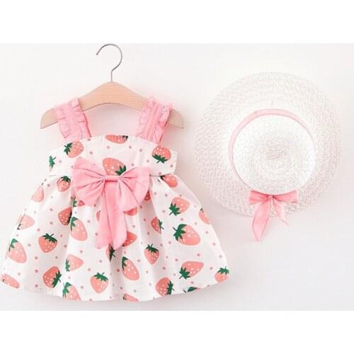 Newborn Baby Girl Princess Dress infant Summer Kids Girls Dress Floral Sweet Children Party Suits Bow Costume Children Clothing