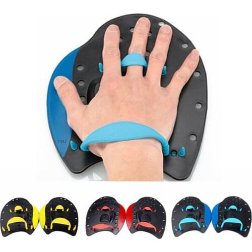 Professional Swimming Paddles Swim Practice Correction Paddling Tools Durable Adjustable Silicone Hand Webbed Gloves Adult Child