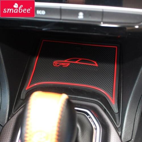 Anti-Slip Gate Slot Mat Coaster for Renault Koleos 2017 2018 2019 MK2 Samsung QM6 Interior Accessories Coaster Car Non-slip mats