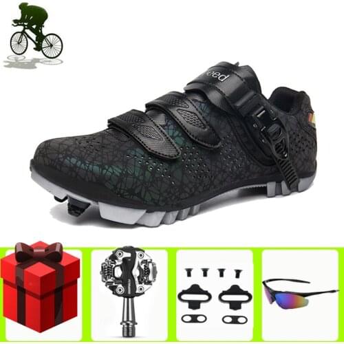 Self-Locking Cycling Shoes SPD Pedals Sapatilha Ciclismo Mtb Mountain Bike Men Sneakers Women Breathable Racing Sports Bicicleta