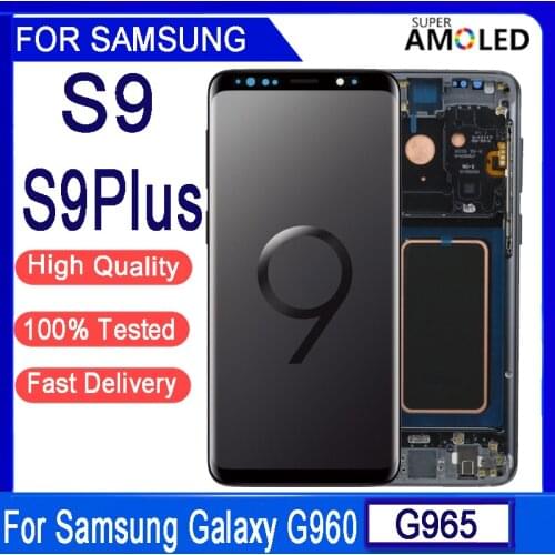 Original AMOLED For Samsung Galaxy S9 G960 S9Plus G965 LCD Touch Screen Display Digitizer For Samsung Galaxy G960F G965F LCD