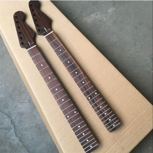 In stock Rosewood guitar neck, guitar neck, Rosewood fingerboard, 21F Cow bone, string pillow