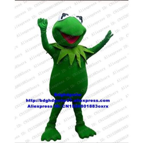 Green Kermit Frog Mascot Costume Adult Cartoon Character Outfit Suit Classic Giftware Give Out Leaflets CX4039 Free Shipping