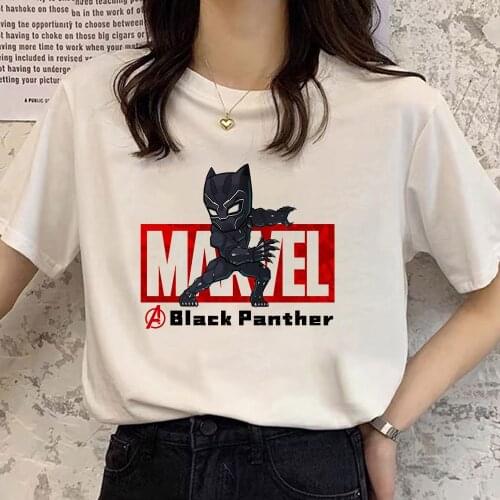 Black Panther Women Tshirt Marvel T-Shirt Short Sleeve Girls Clothes Dropship Tee Tops Harajuku Female Fashion