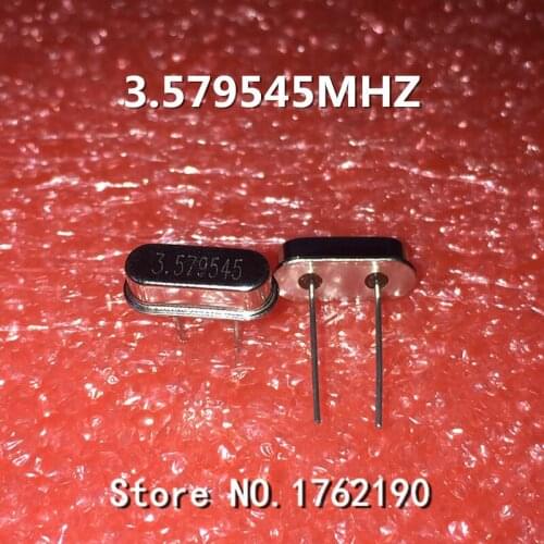 100PCS/LOT 3.579MHZ 3.579545MHZ Passive Passive Crystal Oscillator HC-49S DIP-2 2 foot