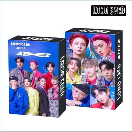 30pcs/set Kpop ATEEZ Lomo card HD photo print ATEEZ album photocard for fans gifts New arrivals