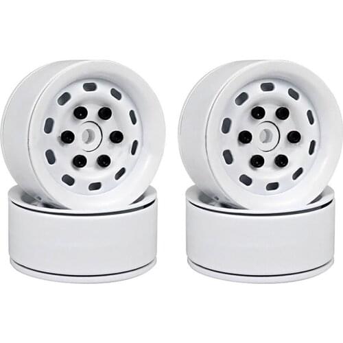 4pcs Heavy Duty 1.9" Beadlock Wheel Hub Wheel Rims for 1/10 Traxxas TRX4 Defender Axial SCX10 D90 RC Car Accessories