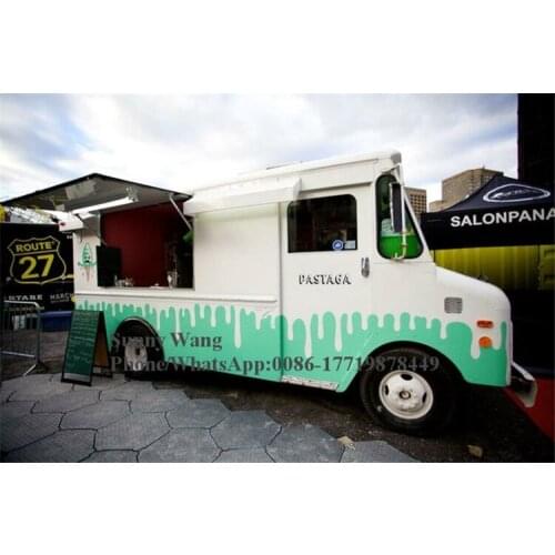 5m long Mobile Kitchen Van Taco Trucks Park Van Halal Sushi Beer Bar Food Trailer