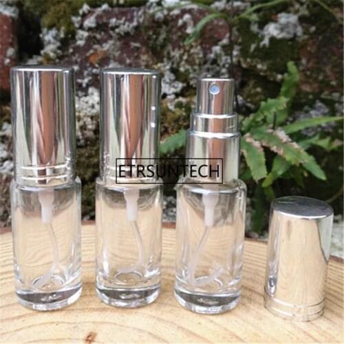 5ml Mini Travel Glass Perfume Bottle Atomizer Parfum Bottles For Spray Scent Pump Case F1478