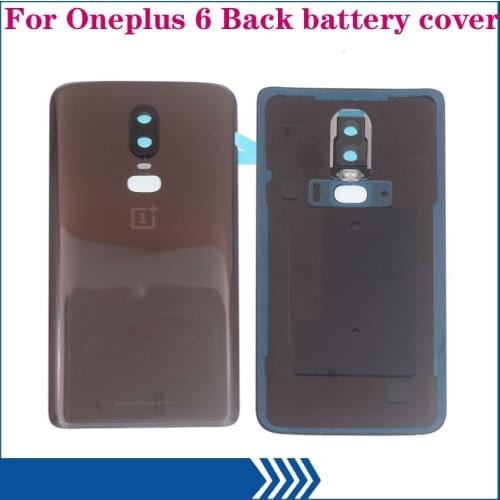 6.3" New Original Back Battery cover For Oneplus 6 one plus 6 Cell phone Metal Frame Housing Back Case Cover mobile phone frame