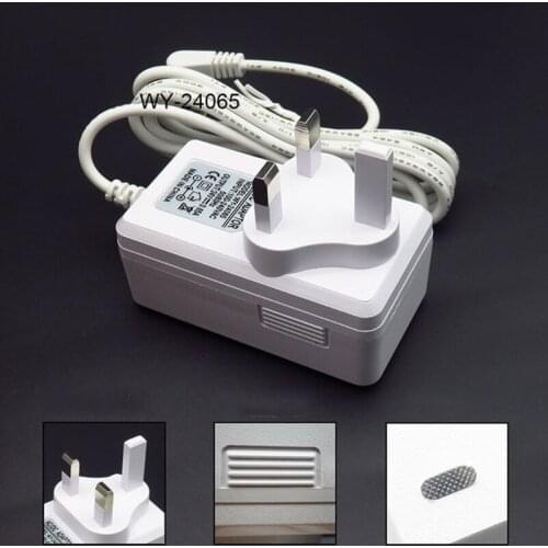 UK Plug 24V 0.65A Power Adapter with Indicator Light Home AC Adapter for Aroma Diffuser Humidifier Desk Lamp Cameras