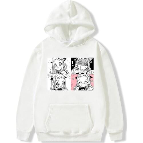 Anime Toilet-Bound Hanako-kun Hanako Kun Hoodies Pullover Cosplay Costume Hooded Sweatshirt Harajuku Streetwear Hoodie