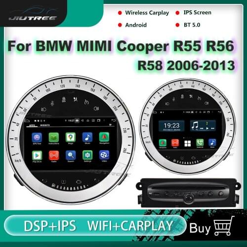 2 DIN Android 10.0 Car Radio For BMW Mini Cooper 2006-2013 GPS Navigation DVD Multimedia Player Autoradio Carplay Stereo Reciver