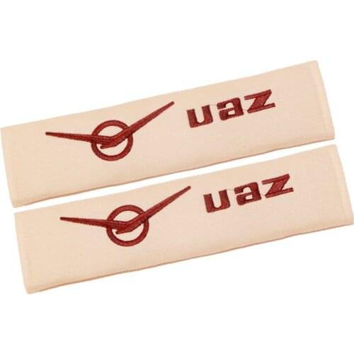 2pcs Car Accessories Seat Belt Covers For Toyota Harrier Uaz For Honda Nissan Abarth Renault Daewoo Opel Ssangyong Auto Stickers