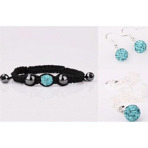 Large Discount Jewelry!Free Shipping!10mm Micro Pave Disco Ball crystal Set.Necklace Bracelets Earring Ring Fasion Wholesale