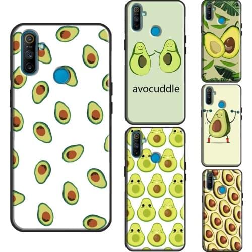 FUNNY AVOCADO Smile JOKE For Realme 8 Pro Q3 6 7 Pro C3 C11 C21 GT Neo Phone Case For OnePlus 9 Pro 7 8 7T 8T Nord