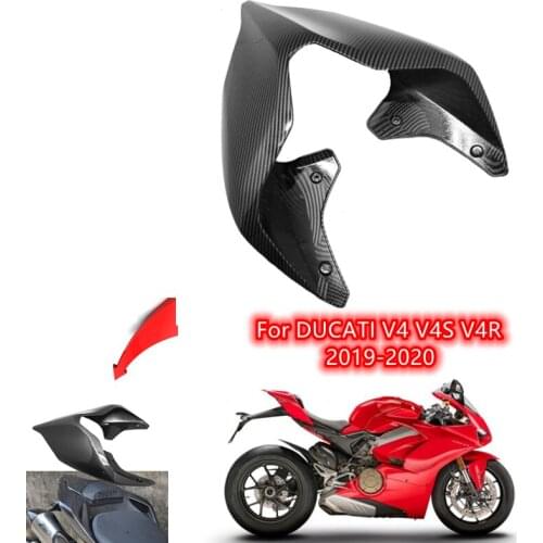 For Ducati Panigale V4 / V4S / V4R 2018-2019 motorcycle rear seat cover or fairing accessories black carbon brazing
