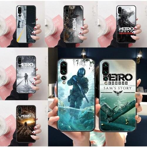 Metro 2033 Exodus Game Phone Case For Huawei P Mate P10 P20 P30 P40 10 20 Smart Z Pro Lite black trend bumper painting Etui