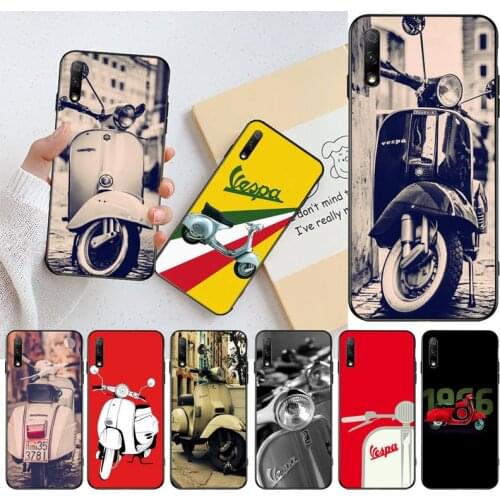 YJZFDYRM Vespa Scooter Bling Cute Phone Case for Huawei Honor 30 20 10 9 8 8x 8c v30 Lite view pro