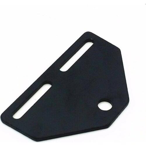 Black Motorbike Bottom Mount Headlight Bracket Adapter Cruiser Chopper Touring