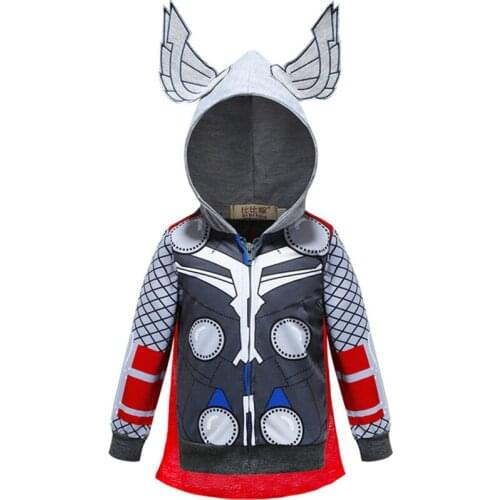 Childrens sweaters, childrens and boys' cartoon zipper shirt, childrens hooded top coat