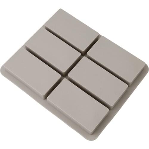 DIY Silicone Clay Aromatherapy Tablets Mold rectangle Crafts Hanging Ornaments Wax Molds Flower Soap Mould Craft Accessories