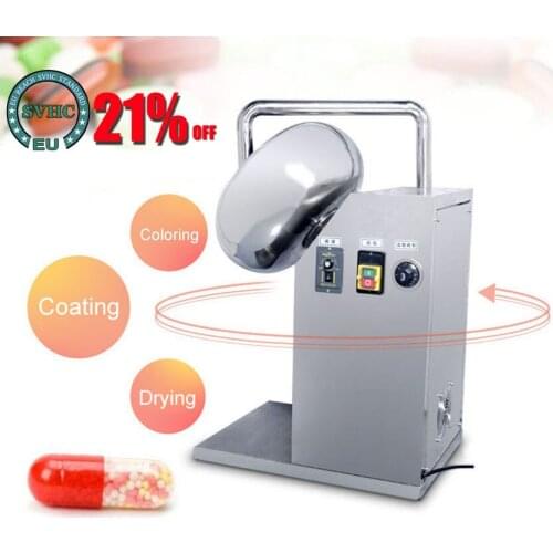 1.18KW BY-400 Chocolate Sugar Coating Machine Stainless Steel Candy Coater Chinese Medicine Pill Polishing Machine 220V/110V