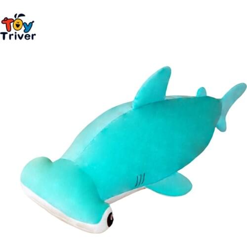 Kawaii Hammerhead Shark Cushion Plush Toy Triver Stuffed Animals Doll Baby Kids Children Boy Girl Toys Birthday Gift Room Decor