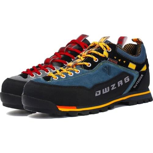 Cow Suede Outdoor Boots Men Waterproof Platform Hiking Boots 2021 Outdoor Adventure Non Slip Ankle Boot Travel on Foot Shoes