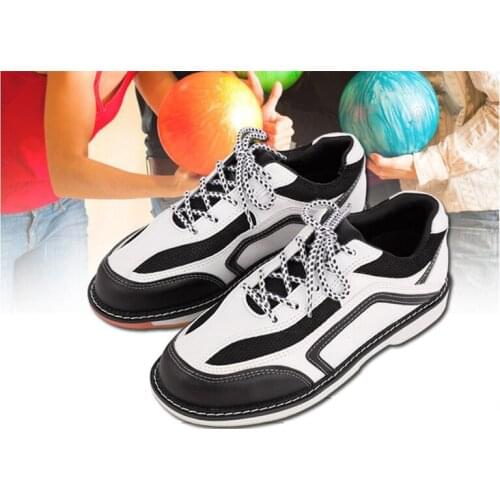 Non-slip wear-resistant indoor professional bowling shoes classic men and women leather sports shoes comfortable bowling shoes
