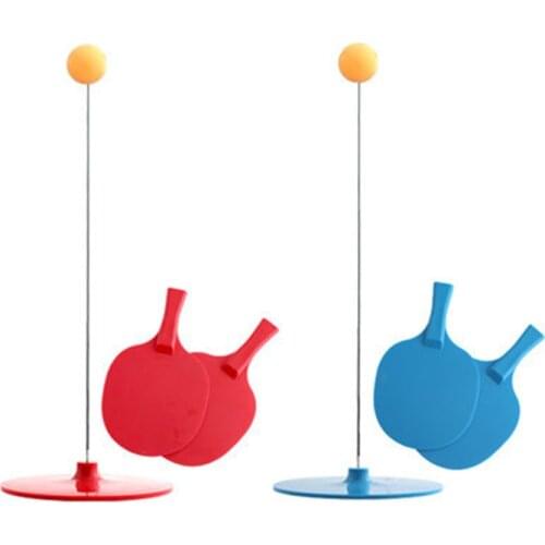 Table Tennis Learning Set Portable Ping Pong Ball Training Tool Soft Shaft Practice Trainer Self-study Machine Home Exercise