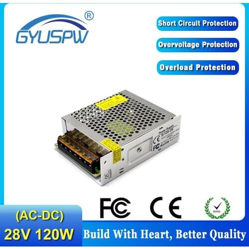 Single Output 120W 4.3A Driver DC28V Power supply Switching Transformer 220V 110V AC-DC Power Supplies For CNC CCTV 3D Printer