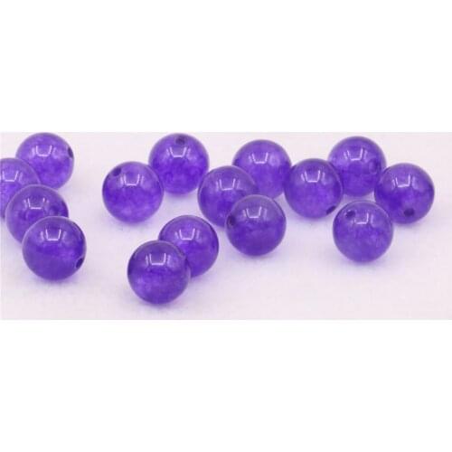 Wholesale Natural Amethysts Jades Stone Beads Round Loose Spacer Beads for Jewelry Making 4-12mm DIY Bracelet Necklace Y1114