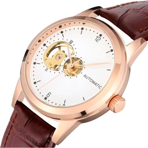 Pink Cohome Ladies Gold Watch