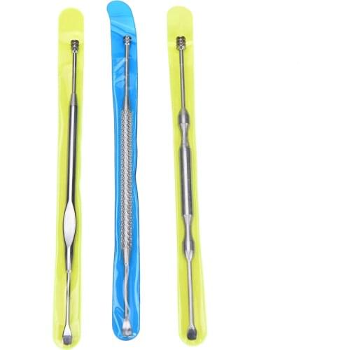 Portable Stainless Steel Ear Pick Wax Remover Curette Cleaner Health Skin Care Stick Tools Scoop EarPick Removal Cleaning