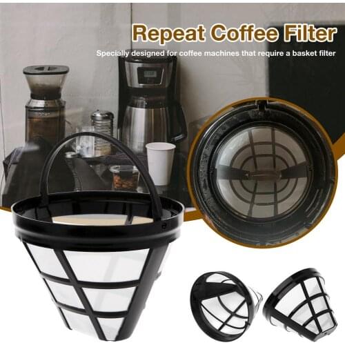 Repeat Coffee Filter Stainless Steel Nylon Mesh Basket Filter Utensils For Kitchen Gadget Sets Kitchenware Accessories