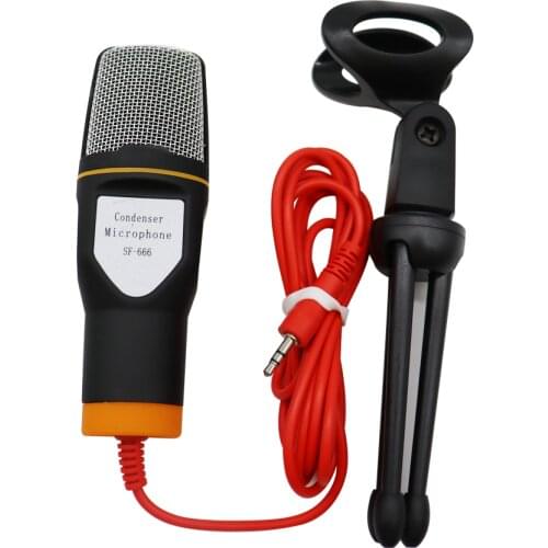 Handheld Portable Speaker Home KTV Player MIC For Computer Skype Chatting Gaming Podcast Recording Karaoke Microphone